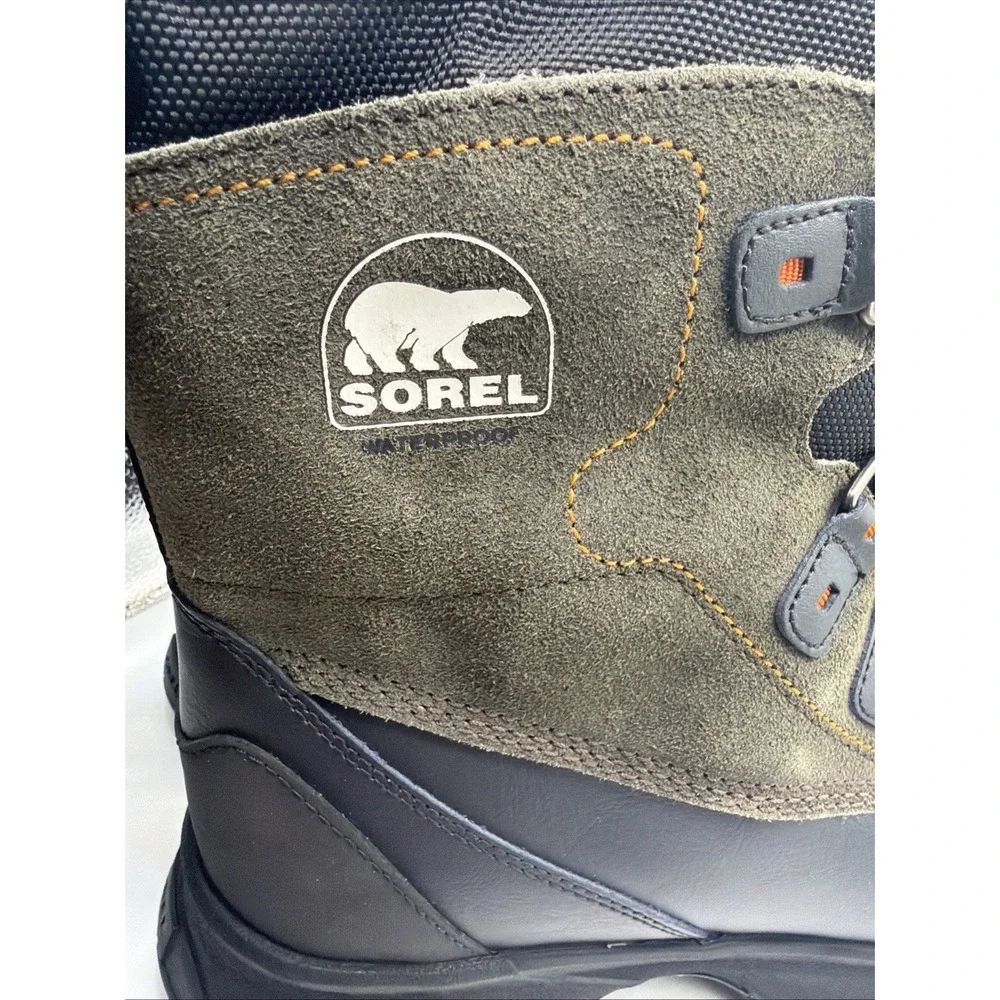 Sorel Scout 87 XT‎ WP Men's Nubuck Waterproof Hiking Boot Black / Quarry Size 11
